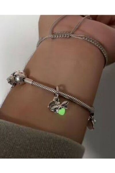 La'Vanti Desings Pırlantalı Karanlıkta Parlayan Ateş Böceği 925 Ayar Saf Gümüş Charm