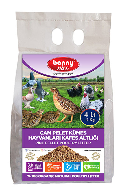 Bonny Nice Bıldırcın Güvercin Süs Tavukları Kafes Altlığı 1.8 Kg 3 L