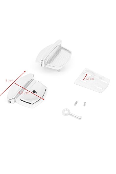 ERDAL DERİ Έγγραφο με κλειδί Τσάντα Κλειδαριά Γκρι Μεγάλο