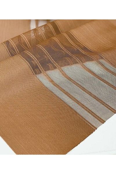 GC Brown Woven Fabric Modern Runner