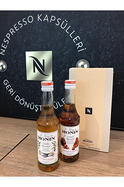 Nespresso Monin Vanilla & Caramel Syrup Kahve Şurubu 2x250ml