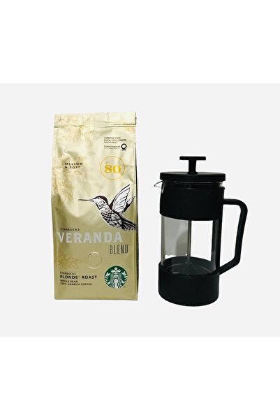 Starbucks فناء فرنش برس مطحون 250 جرام + إبريق شاي فرنش برس 350 مل