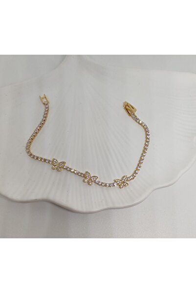 FOR YOU TAKI by Ezgi Kadın Su Yolu Kelebekli Bileklik