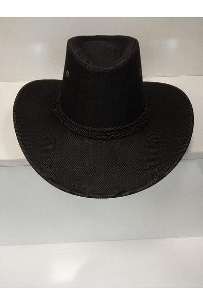 Suyutti Arıcı Store New Season Large Model Black Straw Cowboy Hat
