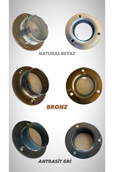 tekpa Alüminyum Küpeşte 50'lik Duvar Sabitleme Aparatı