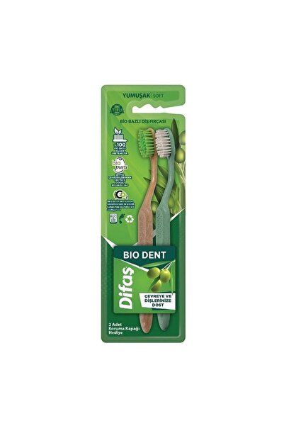 Difaş Bio Dent Bio Bazlı 2'li Diş Fırçası Yumuşak