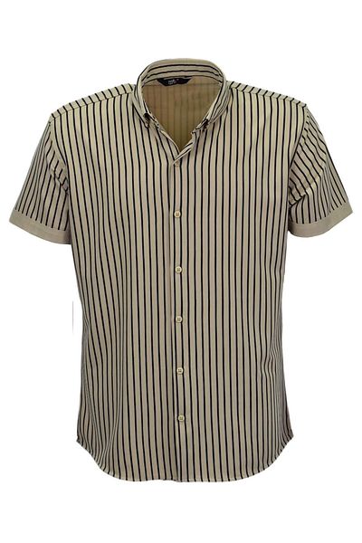 Artı Αθλητικό ανδρικό ριγέ πουκάμισο Lycra - 0037 BGL-ST03847