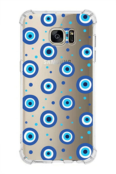 PrintiFy Prinrify Samsung Galaxy S7 Edge Compatible Evil Eye Bead 1 Printed T...