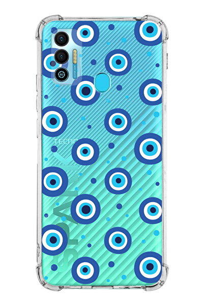 PrintiFy Prinrify Tecno Spark 7t Compatible Evil Eye Bead 1 Printed Transpare...