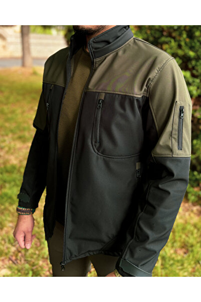 Vs Tactic Hardon Su Geçirmez Siyah Yeşil Softshell Ceket