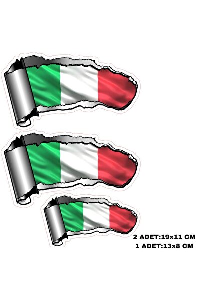 Phoenix ملصق فينيكس - علم إيطاليا، 3 قطع فيسبا للدراجات النارية، كمبيوتر محمول للسيارة