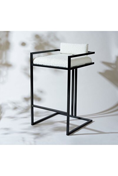 alkametal Siyah bar sandalyesi ada mutfak sandalyesi