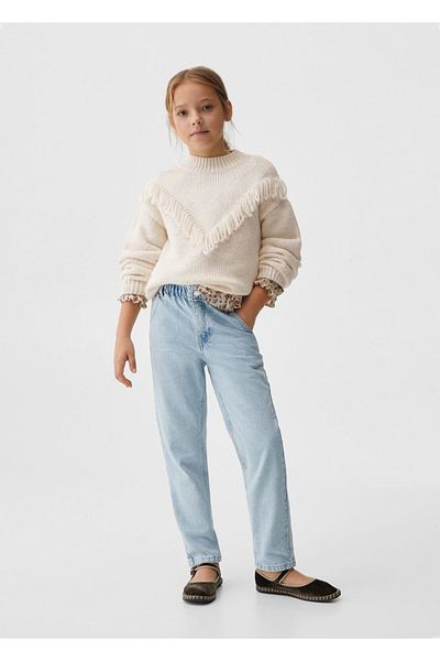MANGO Kids Blugi Albastru Pentru Copii