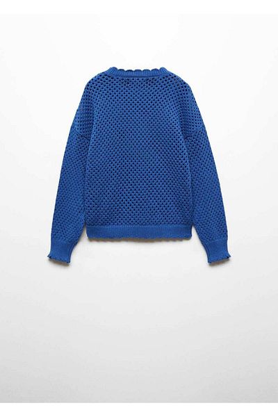 MANGO Kids Pulover Albastru Pentru Copii