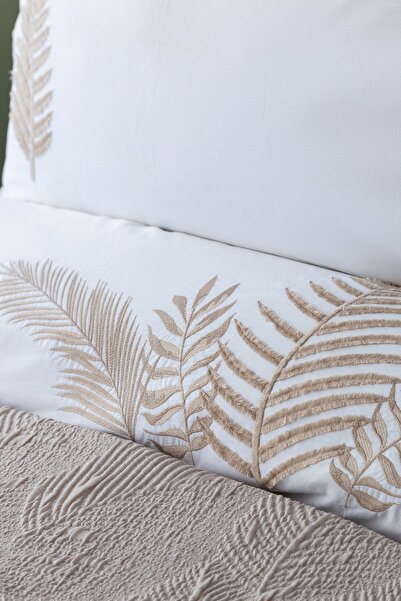 Apricitas HOME Foglia Timeless Prime Double Duvet Cover Set Bedspread Blanket Set of 3