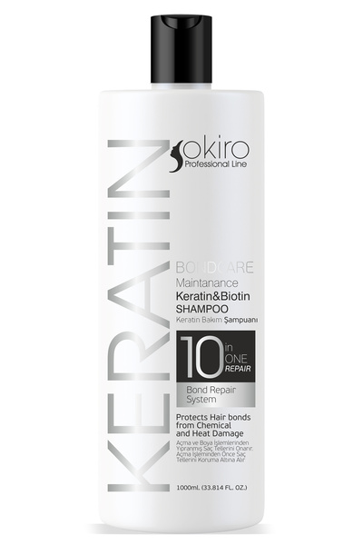 Okiro شامبو العناية بالشعر 1000 مل من أوكيرو - تقوية وتغذية وإصلاح، الكيراتين...