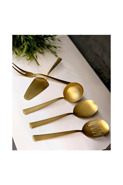 Genel Markalar Roy Kıng Venus 5 Prç Mat Gold Titanyum Sos Takımı Ytk002