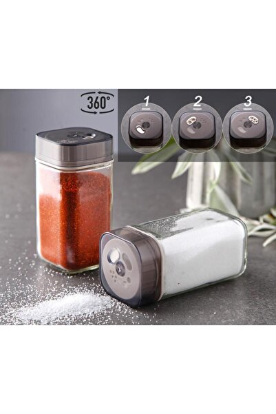 Rossel Premium G2348 Model Double Glass Salt Shaker