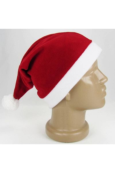 Partivitrini New Year's Fleece Red Santa Hat