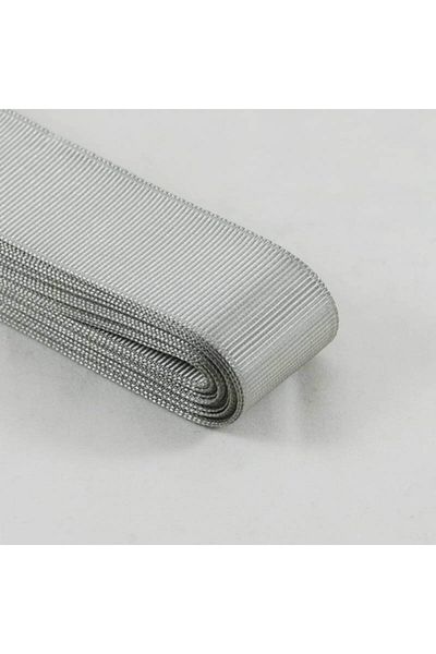 Partivitrini Silver Gray Grosgrain Ribbon 3 cmX 10 Meters
