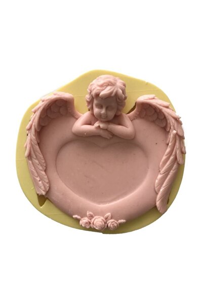 Partivitrini Kalpli Tablo Tutan Melek Şeklinde Silikon Pasta ve Seker Hamuru ...