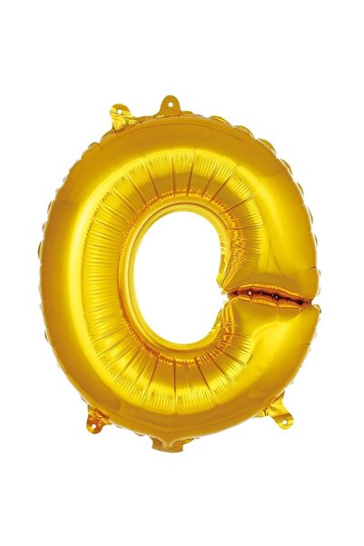 Partivitrini Letter O 16 Inch Gold Color Foil Balloon 36 cm