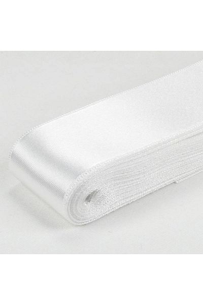 Partivitrini White Color Satin Ribbon 4 CmX 10 Meters