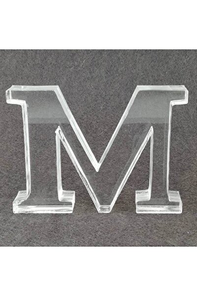 Partivitrini M Harfi Şeklinde Silikon Epoksi Kalıbı 11 x 8.5 x 2 cm