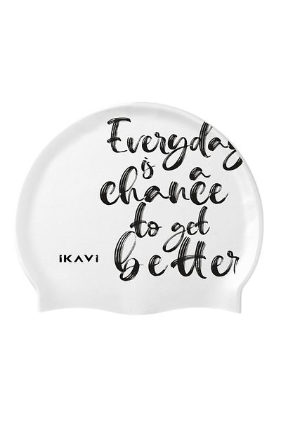 İKAVİ Every Day Is A Chance To Get Better Printed Silicone Bonnet