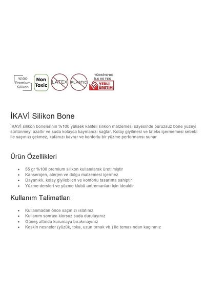 İKAVİ Everyday Is a Change to Get Better Printed Silicone Pool Cap