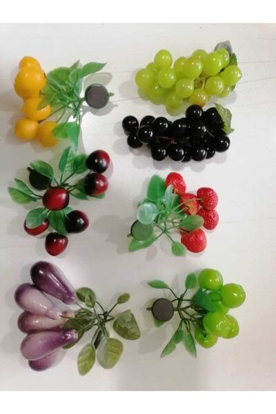 Airbrush Tattoo Meyve Şekline Magnet 7 Adet