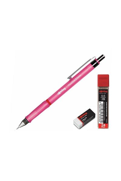 Rotring 0.5 Mm Pink Versatil Min Eraser School Set - Visuclick