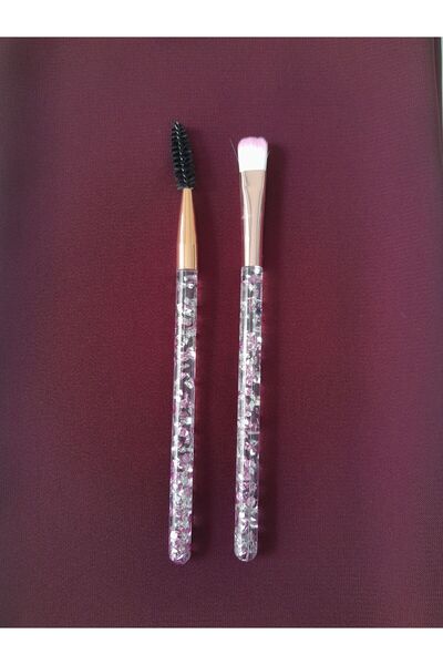 Aksesuar 2'li kaş boyama ve tarama fırçası