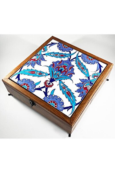 Çini Evi صندوق مجوهرات خشبي بنمط اللوتس