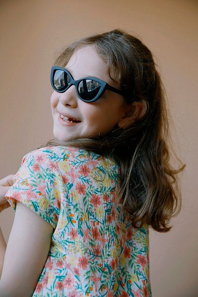 Bilge Karga Duff Matt Black Girls' Sunglasses