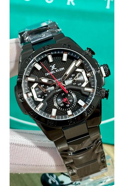 Daniel Klein Men's Wristwatch - Special Design, Steel Cord, Active with Internal Parts