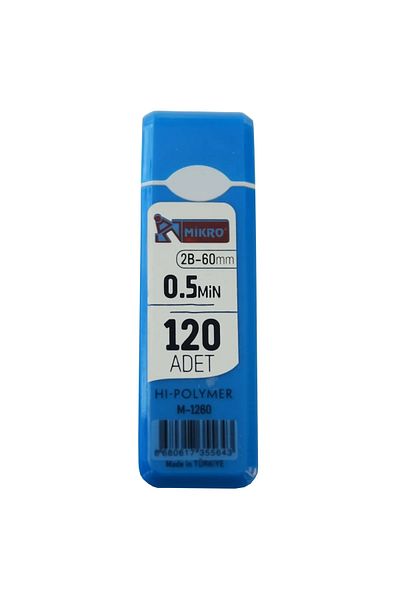 Mikro Ultra Flexible 2B-60Mm Licensed Pen - 0.5mm Nib with 120 Blue Pieces