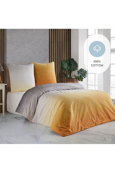 home sense Bequemer und stilvoller Bettbezug - 200x220 cm, atmungsaktives und weiches Baumwollbettwäscheset