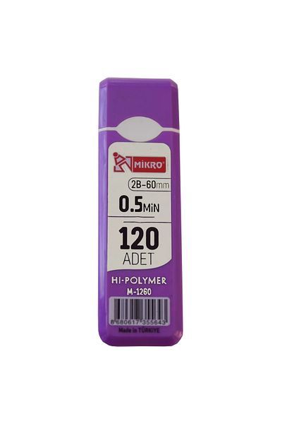 Mikro Licensed 2B-60Mm Ultra Flexible Pen Nib 0.5mm 120Pcs - 1 Piece Purple