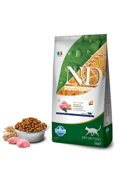 N&D Ancestral Grain Sterilised Neutered Ilkel Tahıllı Kuzu Etli Kısırlaştırılmış Kedi Maması 10 Kg
