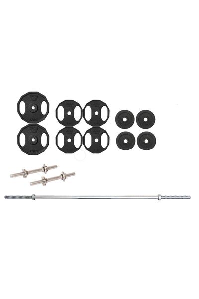 ACDSPOR 60 Kg Döküm Vidalı Halter Dambıl Set 150 CM Uzun Barlı