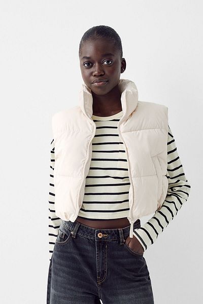Bershka Crop Inflatable Vest