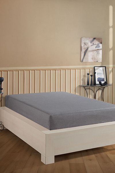 conzaliza Cotton Double Elastic Sheet| 160 X 200 cm