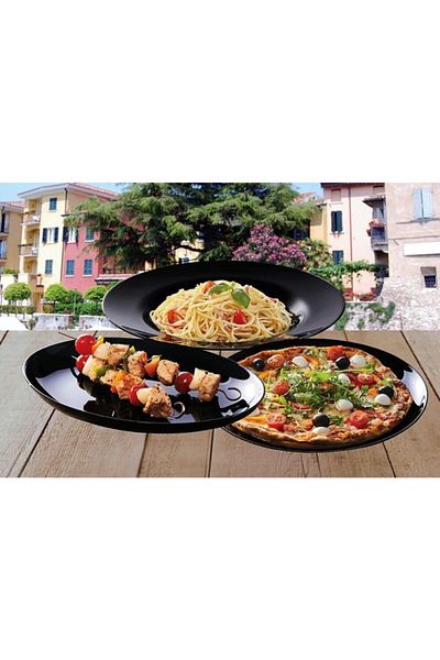 Luminarc Arcopal Oval Black Dinner Plate 33 Cm.