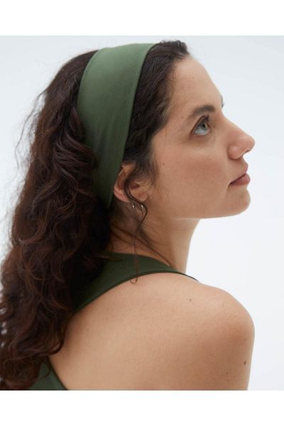 Ayma Active Κορδέλα μαλλιών από βιολογικό βαμβάκι Khaki