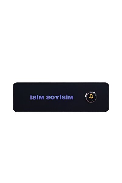 BACKHOME Led Işıklı Isimli Dekoratif Kapı Zili Butonu