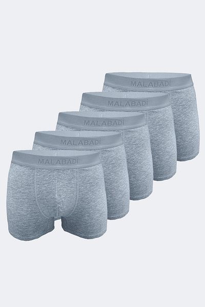 Malabadi Ανδρικό Grey Milan Modal Boxer 5 Pack - Mb14