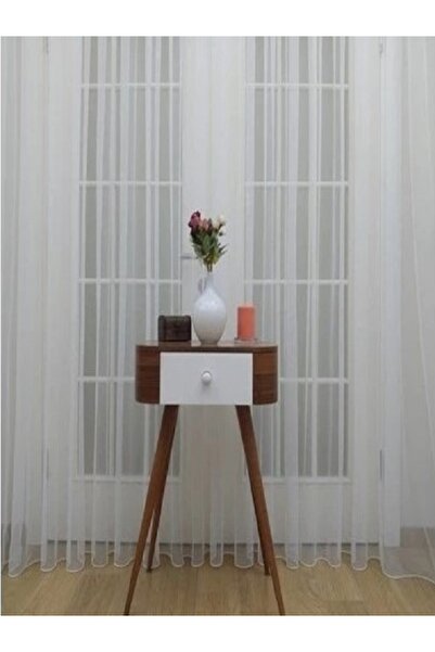 DEKOR PERDE Modern Petek Tül Perde 350 X 260 1-2 Pileli Dikim