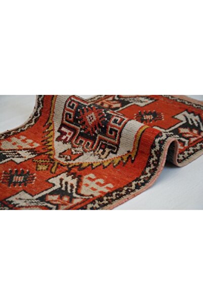 DesignEv 50x98 cm El Dokuma Küçük Boy Geleneksel Türk Kilim Canlı Renkler