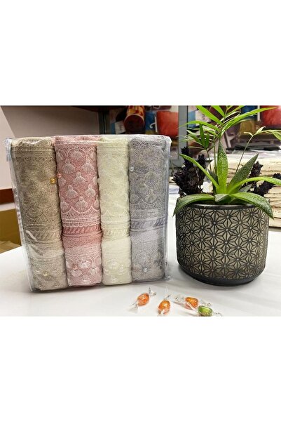 Çeyiz Diyarı Набір мереживних рушників Derska 4 шт.